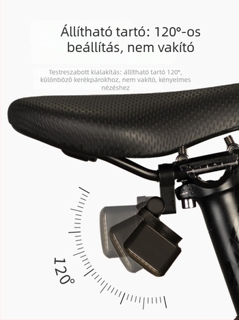 Kerékpár hátsó lámpa intelligens érzékelővel és fékfunkcióval, MJR márka, nem importált, testreszabás nélkül, nem magáncímkés
