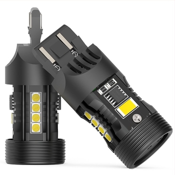 T20 7443/7440 LED autólámpák anti-flicker dekóddal, 25W, 10-18V, 3570 LED, kompatibilis T20-1156