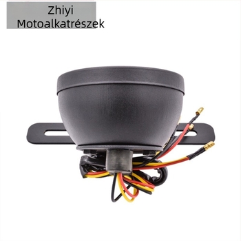 Motorkerékpár hátsó lámpa, modell ZY, 12V, 5W, fém