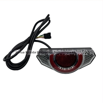 WD186 LED 3-in-1 hátsó lámpa elektromos kerékpárhoz — fék-, helyzet- és index lámpa, 36–48V