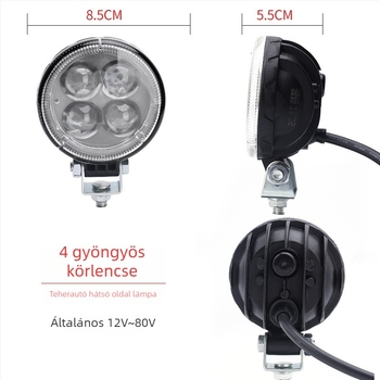 LED teherautó hátrameneti lámpa készlet pótkocsikhoz: pótkocsi oldalsó lámpa, abroncs világítás, ultra‑fényes