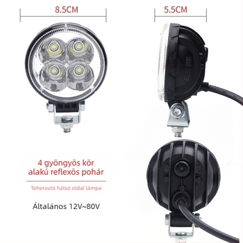 LED teherautó hátrameneti lámpa készlet pótkocsikhoz: pótkocsi oldalsó lámpa, abroncs világítás, ultra‑fényes