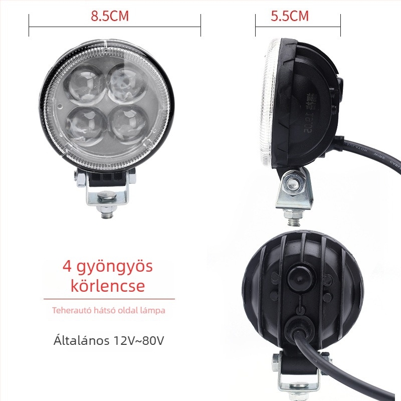 LED teherautó hátrameneti lámpa készlet pótkocsikhoz: pótkocsi oldalsó lámpa, abroncs világítás, ultra‑fényes