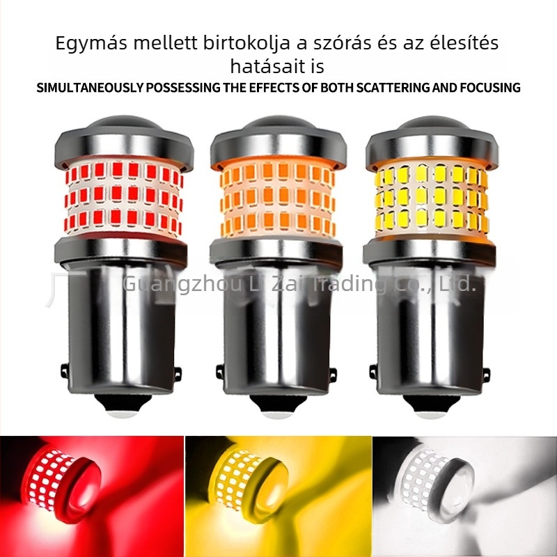 1157 LED féklámpa, 69 SMD, nagy fényerő; 1156 tolató- és jelzőfény, T20 hátsó lámpa