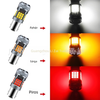 Autó LED féklámpa, modell 1156/1157/7440/7443, 12-48V, 6500-7500K, 60000h, űrminőségű alumínium