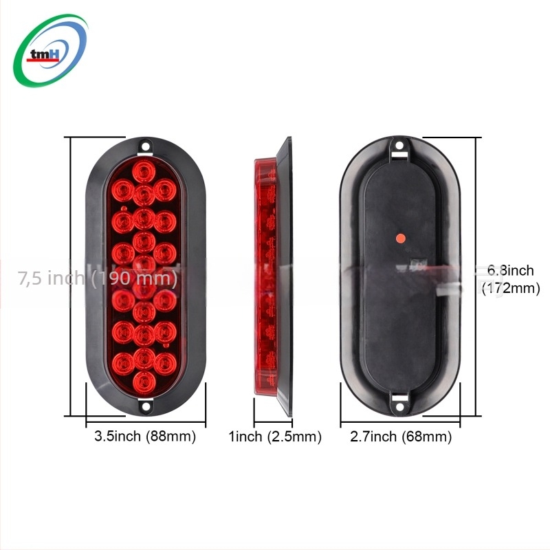 DK-24LED LED hátsó lámpa teherautókhoz és kisteherautókhoz — 4.8 W, 12 V, 2700 lm, 50 000 h