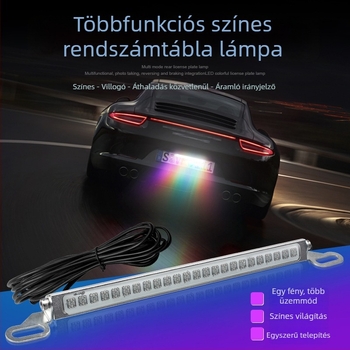Autó LED rendszámtábla világítás, alumínium test, 12V, 10W, élettartam 50000 óra, univerzális illeszkedés