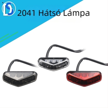 Motoros hátsó LED-lámpa, modell 2041, 12V, ABS+PC