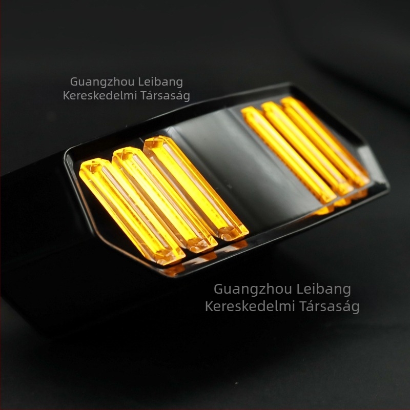 Motorkerékpár hátsó lámpa, modell RAYBAN-008, LED fényvezető, 1.8W, 12V