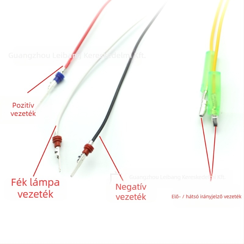 Motorkerékpár hátsó lámpa, modell RAYBAN-008, LED fényvezető, 1.8W, 12V