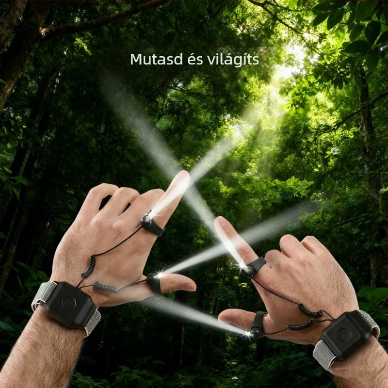 Éjjeli horgászathoz használható LED kézi zseblámpa, 360° forgatható fej, vízálló, fényerő <100 lm, üzemidő 8–12 óra, hatótáv akár 50 m