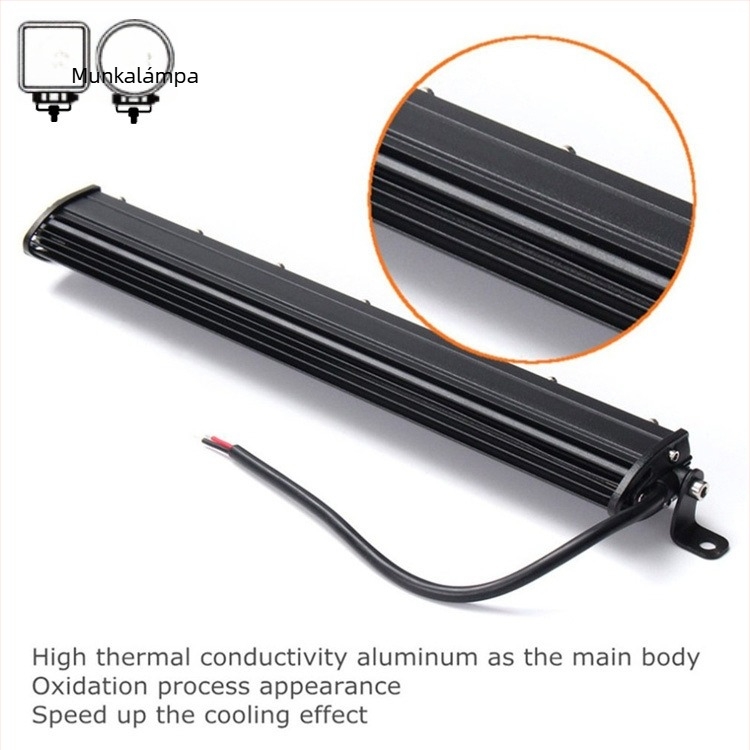 12-LED 36W LED munkalámpa autókhoz és terepjárókhoz, 12–24V, 36000 lm, SMD2525