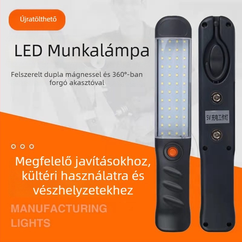 LED újratölthető mágneses vizsgálólámpa autójavításhoz