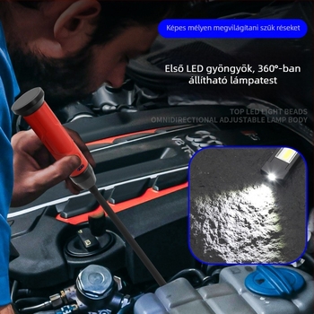 COB LED-es szögellenőrző lámpa, S308 modell, 850 lm, 3,7 V, 6500 K