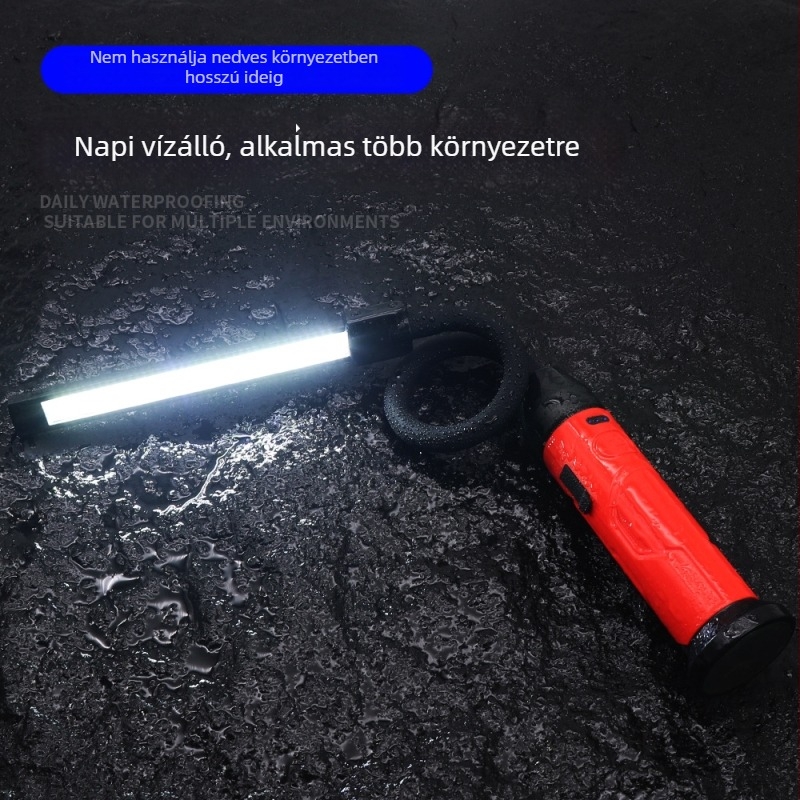 COB LED-es szögellenőrző lámpa, S308 modell, 850 lm, 3,7 V, 6500 K