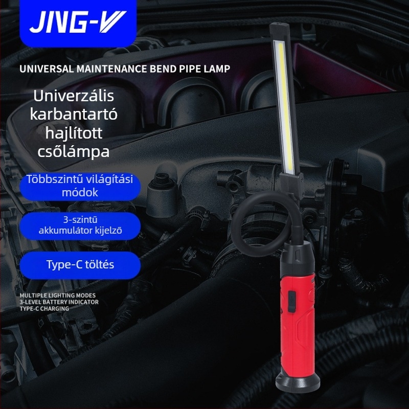Külső ellenőrzési munkalámpa COB/LED fényforrással, 850 lm, 3.7 V, modell S308, univerzálisan kompatibil