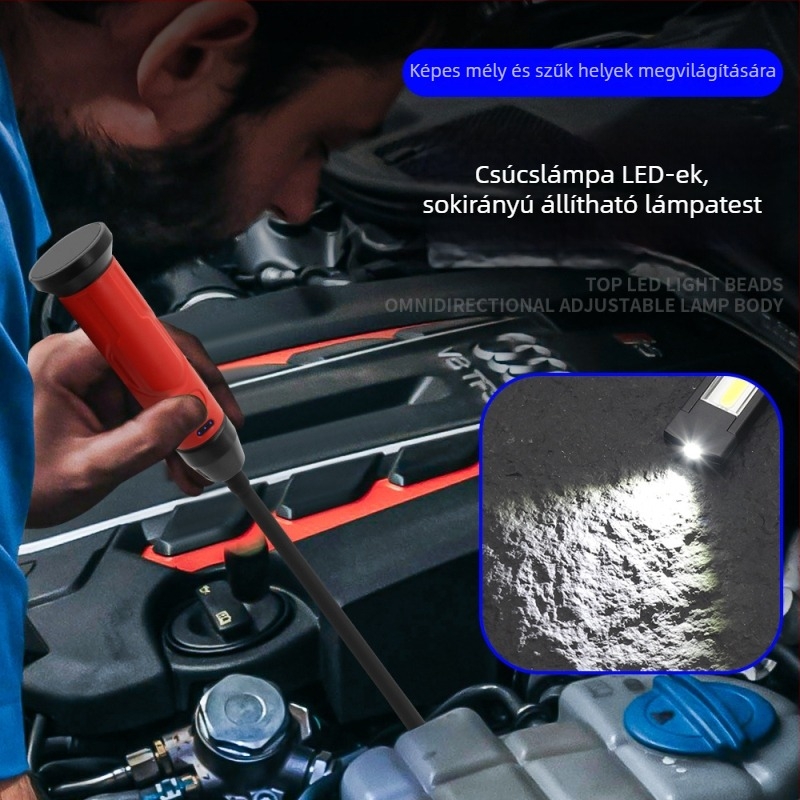 Külső ellenőrzési munkalámpa COB/LED fényforrással, 850 lm, 3.7 V, modell S308, univerzálisan kompatibil