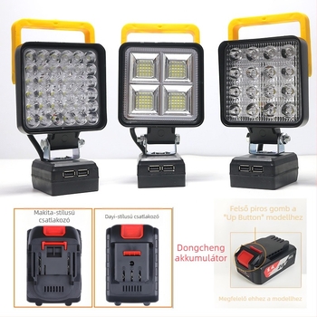 QY-222 LED munkalámpa, 100W, 3000 lm, 6000K, LED 3030