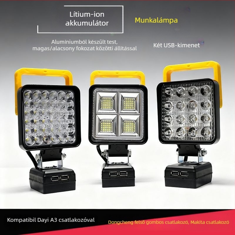 QY-222 LED munkalámpa, 100W, 3000 lm, 6000K, LED 3030