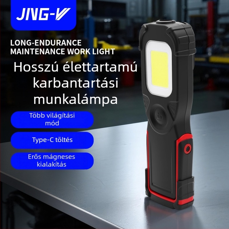 Kültéri mágneses COB munka világítás, újratölthető, 1000 lm, 3,7 V, modell S690