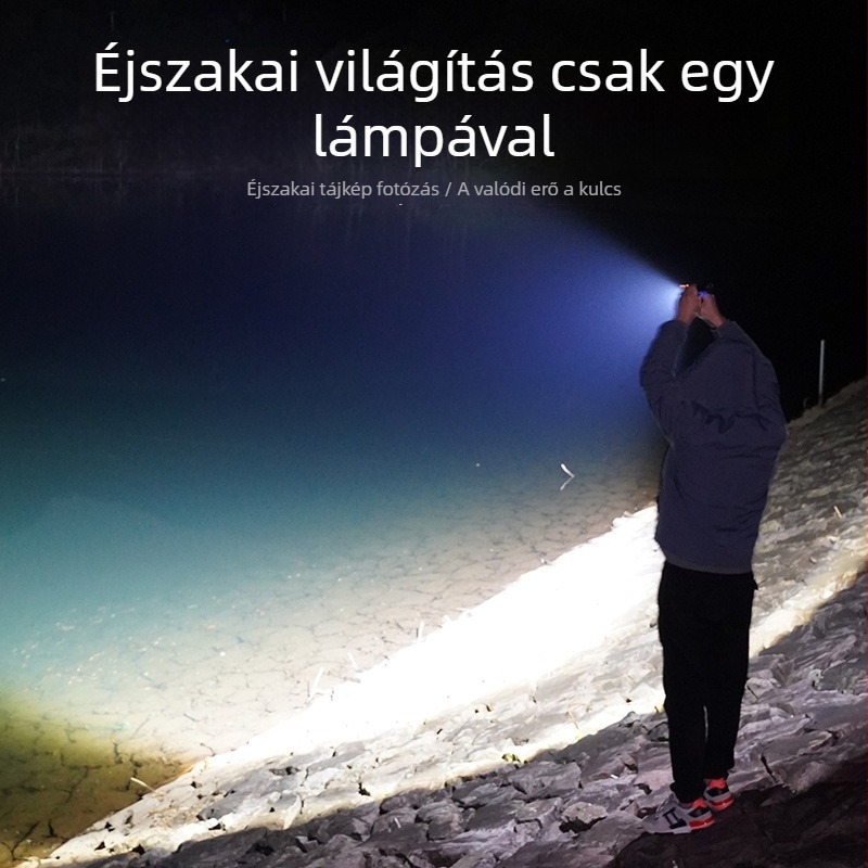 COB LED munka lámpa USB töltéssel, mágneses tollklip és többfunkciós lézerpointer (5W)