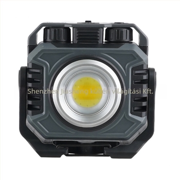 Multifunkcionális COB LED munkalámpa mágneses töltéssel és kézi tekercseléses töltéssel, 360°-os forgással (5000 mAh, 15 W, COB LED, kézi tekercseléses töltés, 360° forgás)