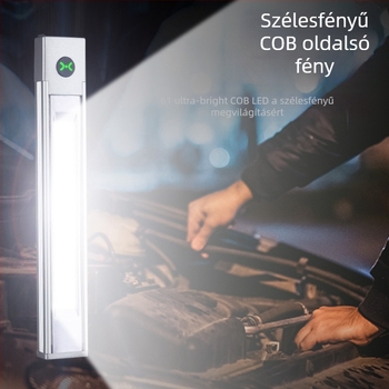 Mágneses toll LED-lámpa, 5W, 1000mAh akkumulátor, ABS tokozás, többfunkciós