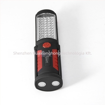 Sürgősségi munka lámpa USB töltéssel és mágneses tartóval, COB LED, 41 LED, 360° forgás, power bank funkció