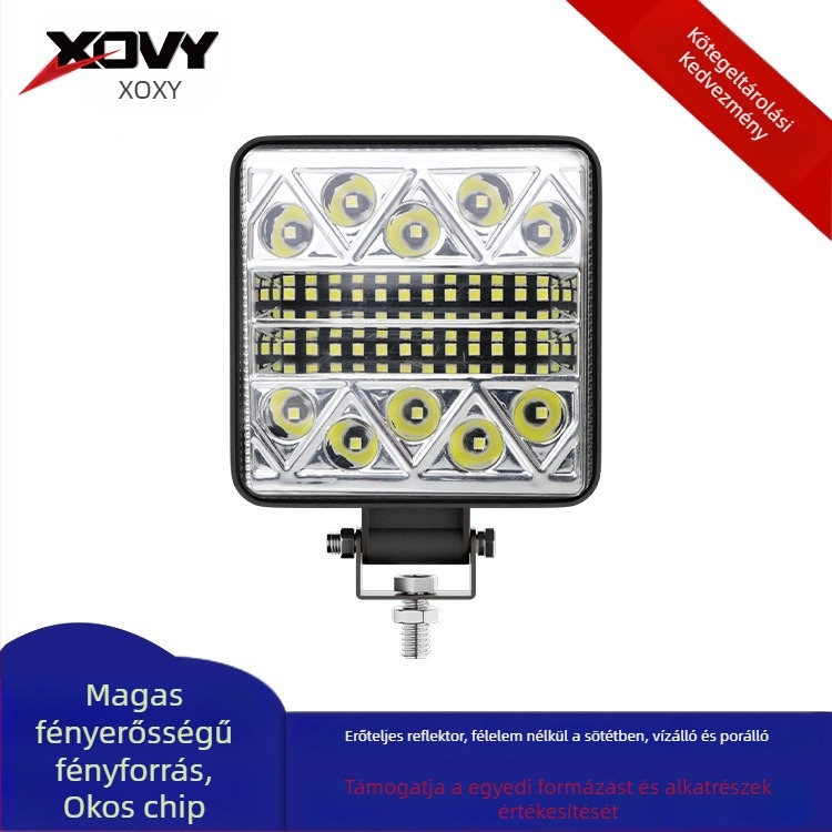 LED munkalámpa, 102W, 8000LM, 9-36V, 34LED, alumíniumötvözet