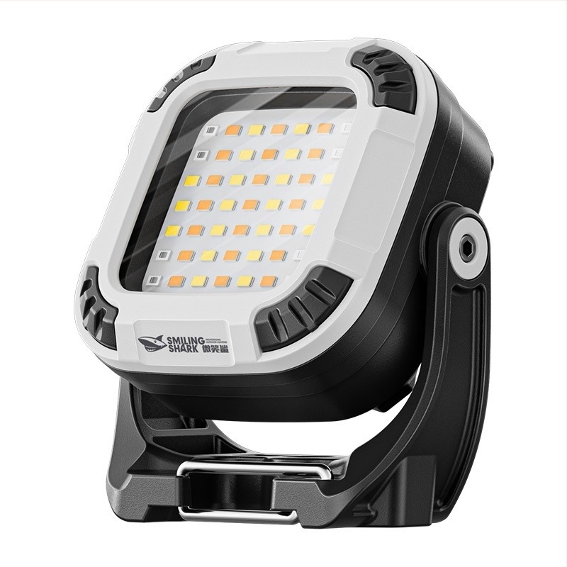 Hordozható mini LED munkalámpa mágneses záróval és három világítási móddal, ABS/PC ház, töltő, kézi meghajtású energiaforrás