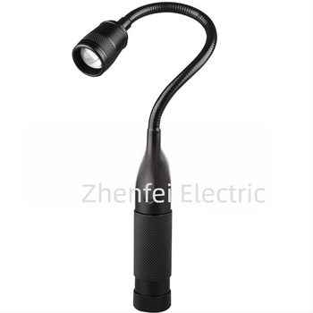 Alumíniumötvözetből készült LED elemlámpa, mágneses, 10W, 360° forgás, kézi tekerővel működik, többfunkciós, töltővel együtt