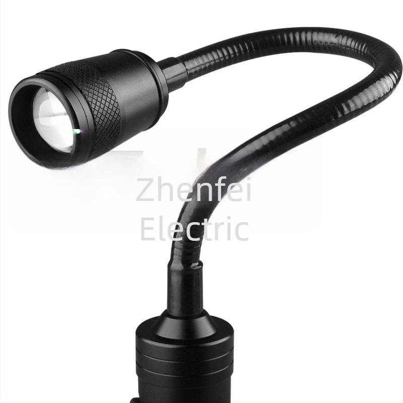 Alumíniumötvözetből készült LED elemlámpa, mágneses, 10W, 360° forgás, kézi tekerővel működik, többfunkciós, töltővel együtt