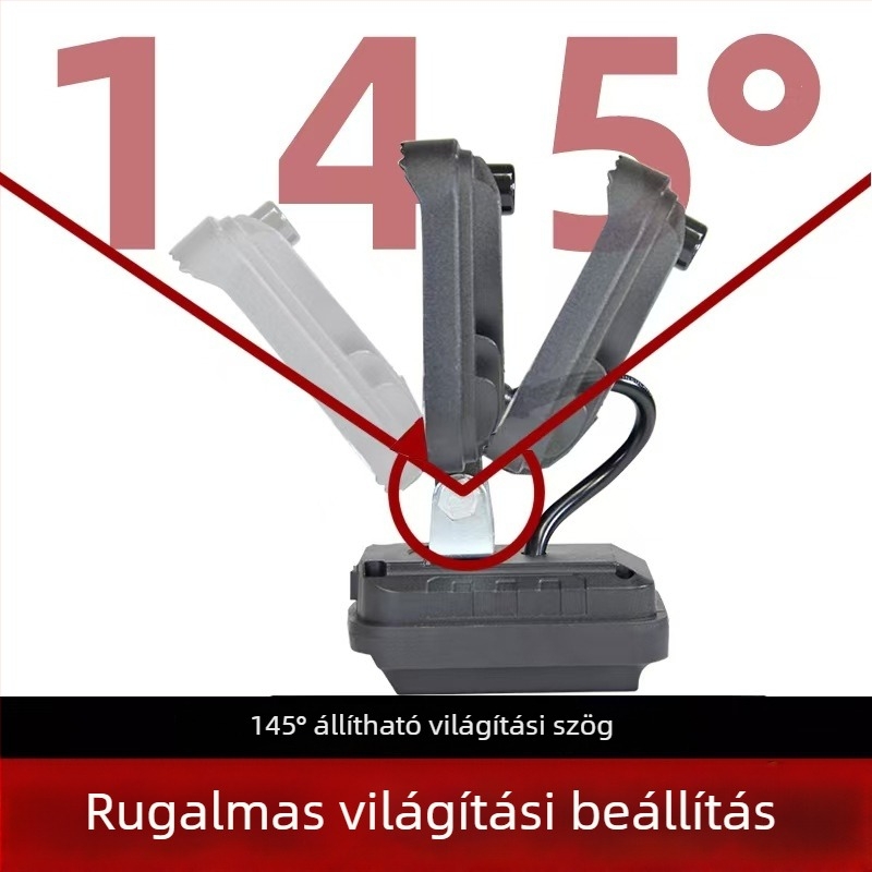Univerzális lítium-akkumulátoros munka világítás járműjavításhoz – LED-lámpa, kompatibilis a szerszámok akkumulátorpakkjaival