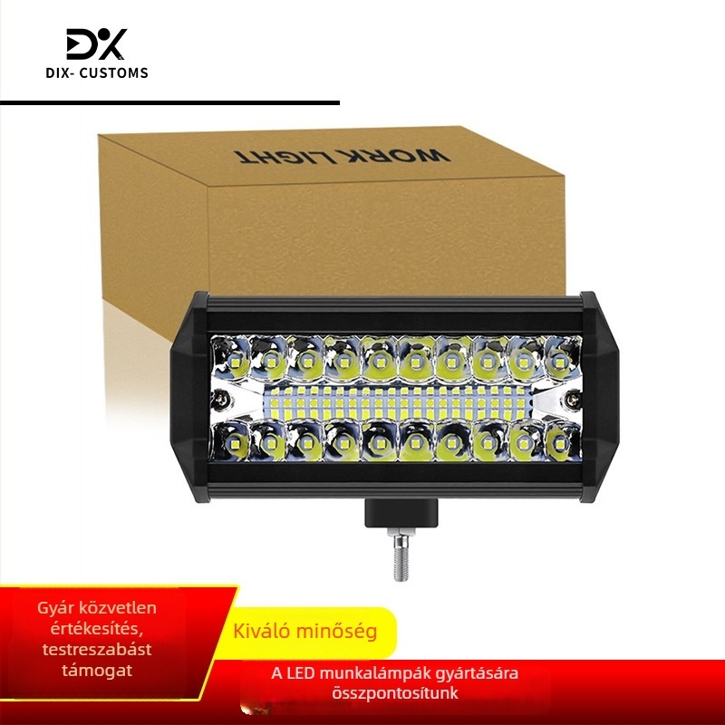 LED munkafény terepjáró járművekhez, LED fényforrás, 120W, 24V, élettartam 30 000 óra, 4800 lm