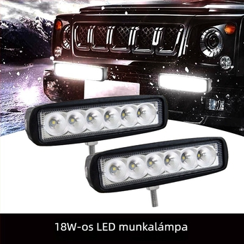 LED munkalámpa, 18W, 12-24V, 5000 lm, 6000K, Modell YY-04-2x18fgb-f