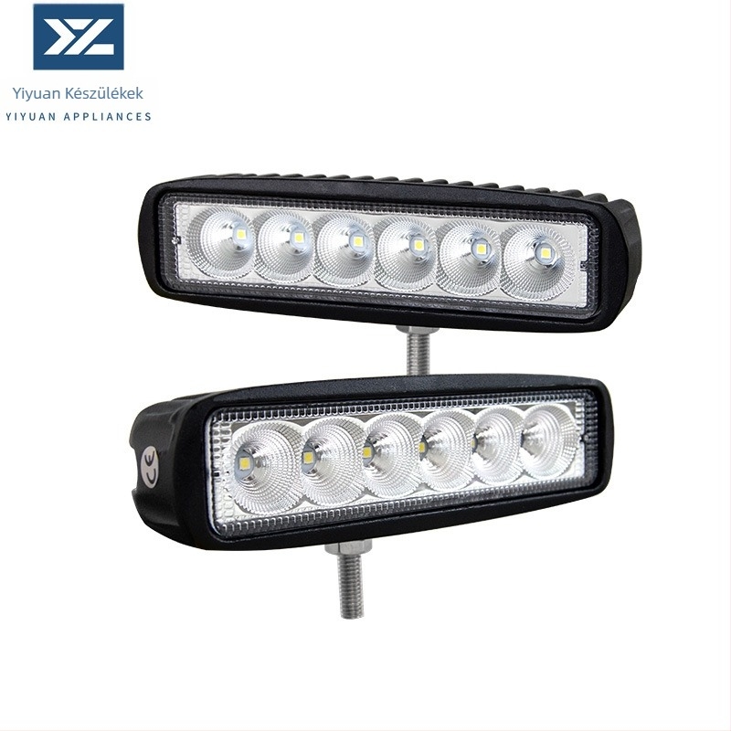 LED munkalámpa, 18W, 12-24V, 5000 lm, 6000K, Modell YY-04-2x18fgb-f