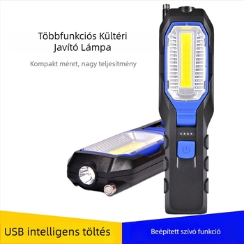 Mágneses alapú LED munkalámpa autójavításhoz