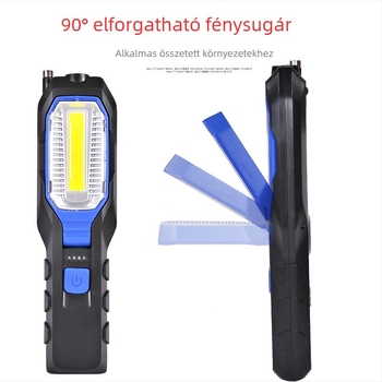 Mágneses alapú LED munkalámpa autójavításhoz