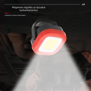 Kültéri munkalámpa S202 szerelhető tartóval, COB LED, 10W, 3,7V, minden modellhez kompatibilis