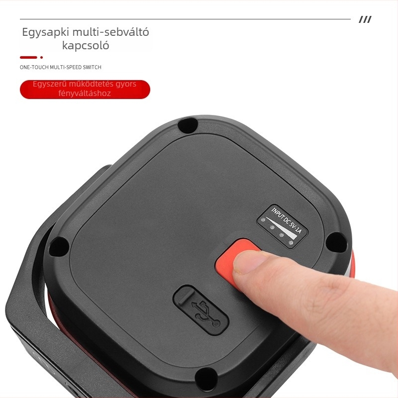 Kültéri munkalámpa S202 szerelhető tartóval, COB LED, 10W, 3,7V, minden modellhez kompatibilis