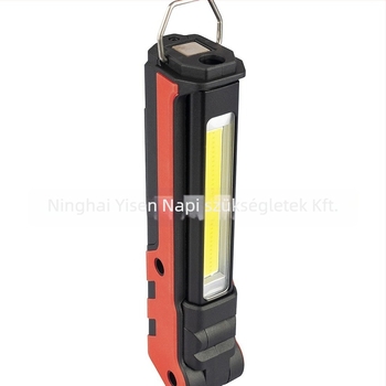 Töltőre csatlakoztatható LED COB munka lámpa, összecsukható, 2000mAh, 5W, 360° forgás