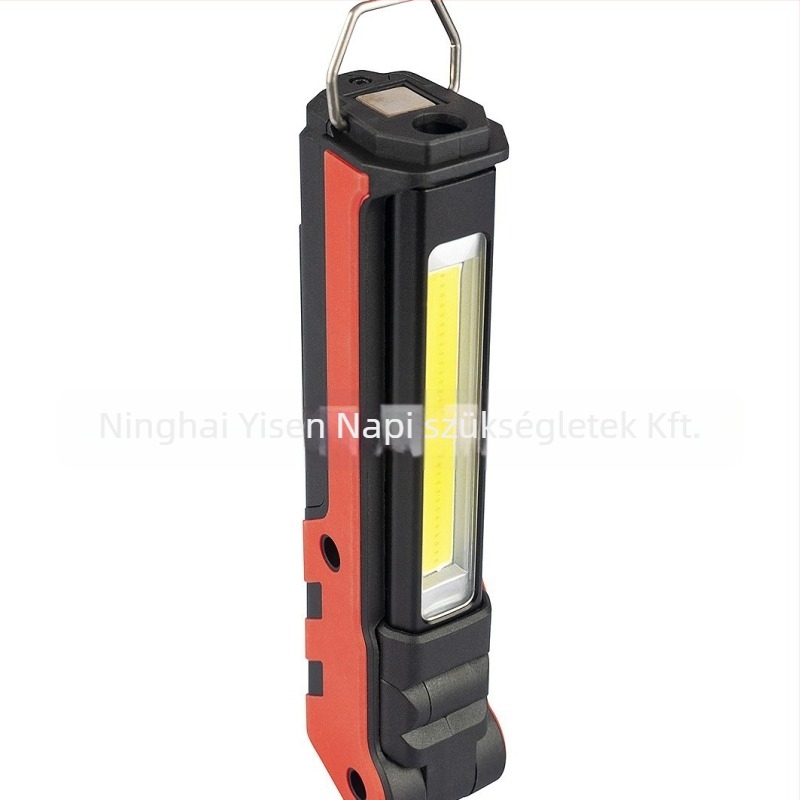 Töltőre csatlakoztatható LED COB munka lámpa, összecsukható, 2000mAh, 5W, 360° forgás