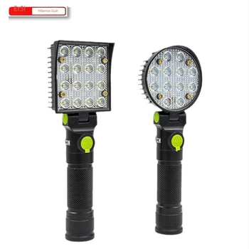 Autóipari LED munkalámpa erős mágnessel, USB töltés, 180° összecsukható, 10 LED, 1800 mAh
