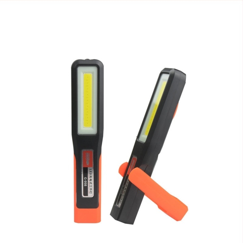 COB LED munkalámpa USB töltéssel, hordozható mágneses vizsgálói zseblámpa, 5W, 1200mAh, 2–8 órás üzemidő