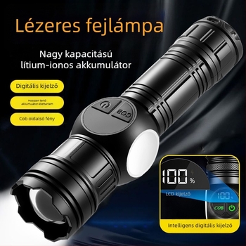 Kézi elemlámpa Yt-887, 60W, 350 lm, teleszkópos zoom