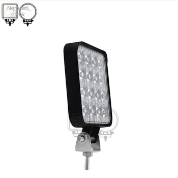 Mong Kok négyzet alakú LED reflektor motorokhoz, 48W, 12V, 5000 lm, 6500K, Wj-work Light 48W