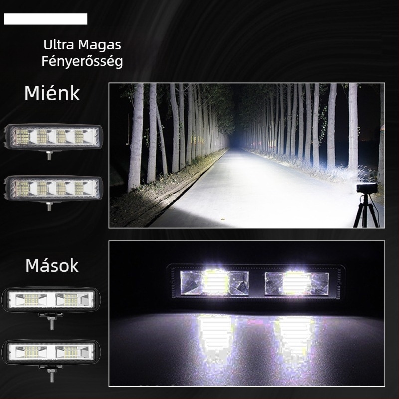 LED munka világítás 24 LED-es, 3000 lm, 12V, alumínium ház, modell work049