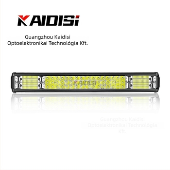 Autó LED munkalámpa, háromsoros szalag, 288W, 24V, 8000 lm, 6000K, Alumínium