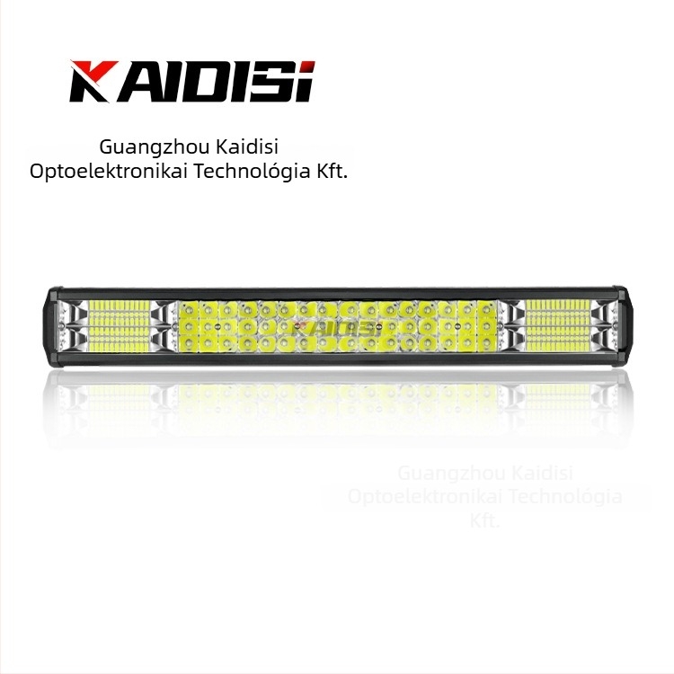 Autó LED munkalámpa, háromsoros szalag, 288W, 24V, 8000 lm, 6000K, Alumínium