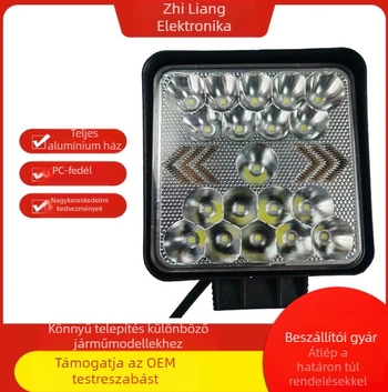 LED munka lámpa spotlámpa gépekhez | 57W | 9-32V | 6000 lm | 6500K | alumínium öntött ház